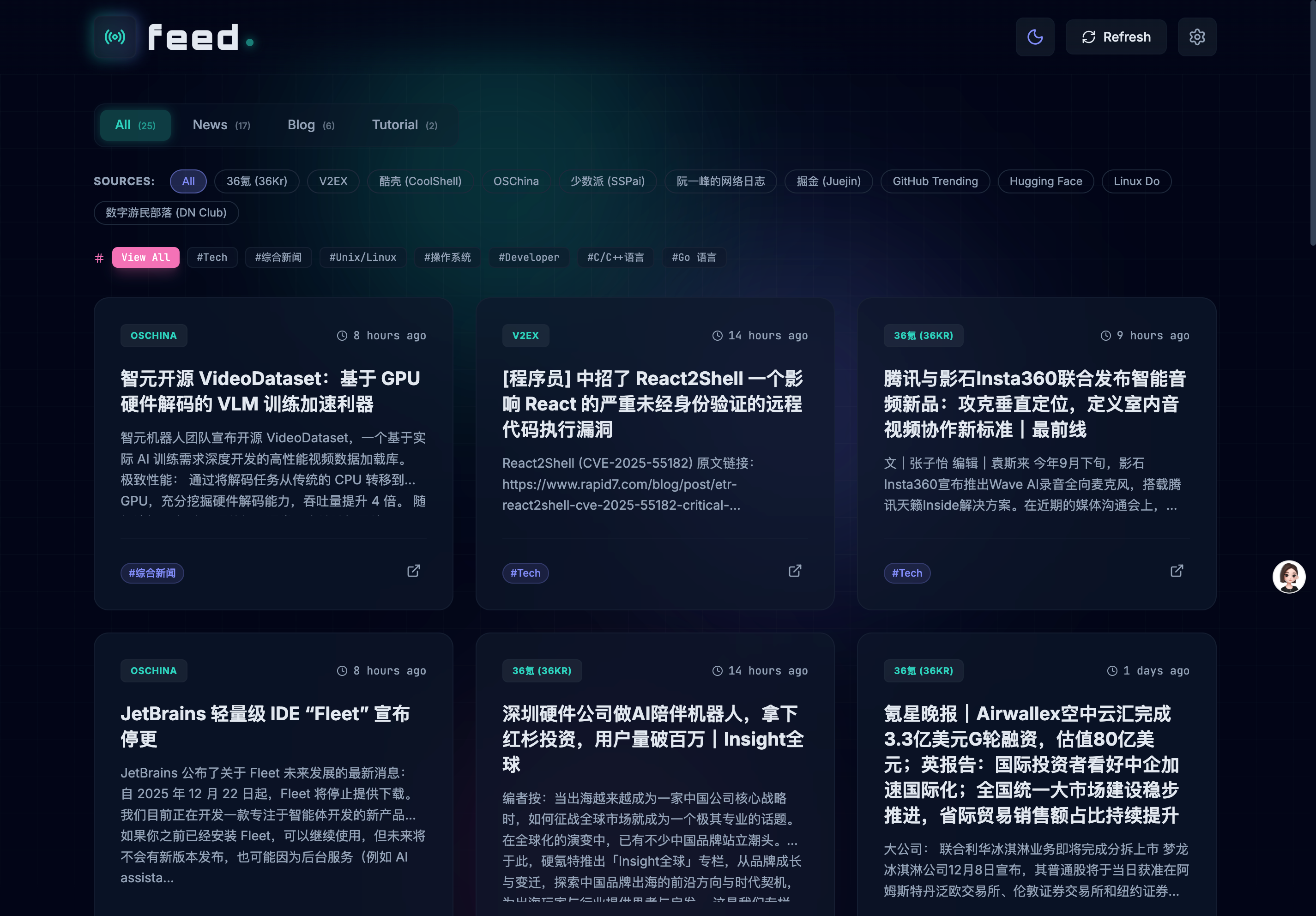 Imagen del proyecto Feed