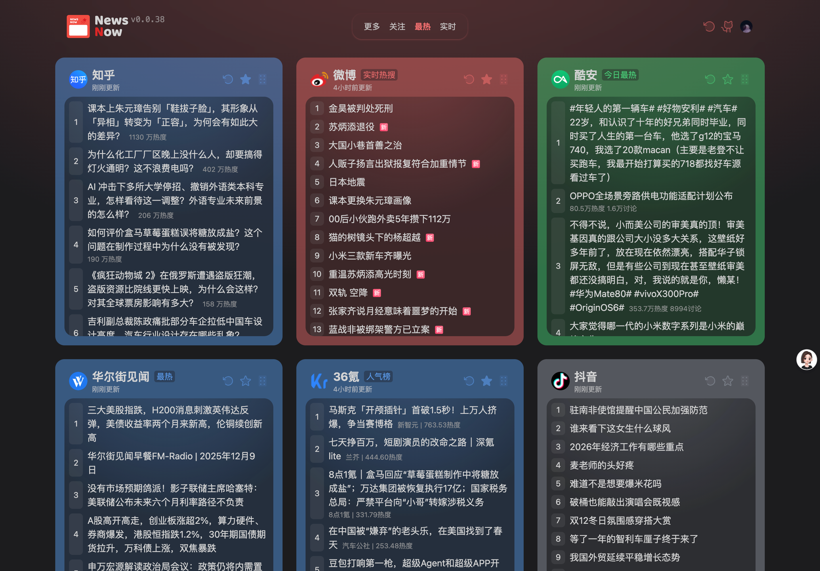 Imagen del proyecto 今日热榜