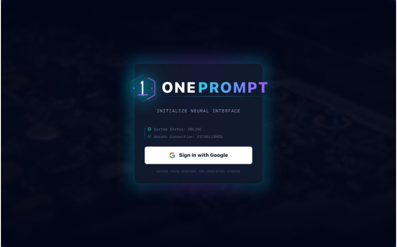 Imagen del proyecto One Prompt